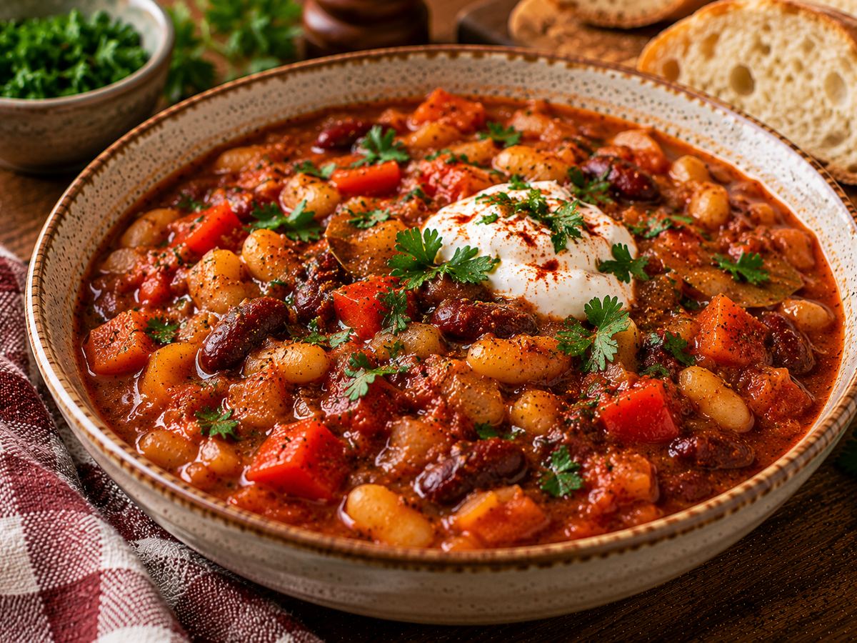 Hungarian-style bean goulash