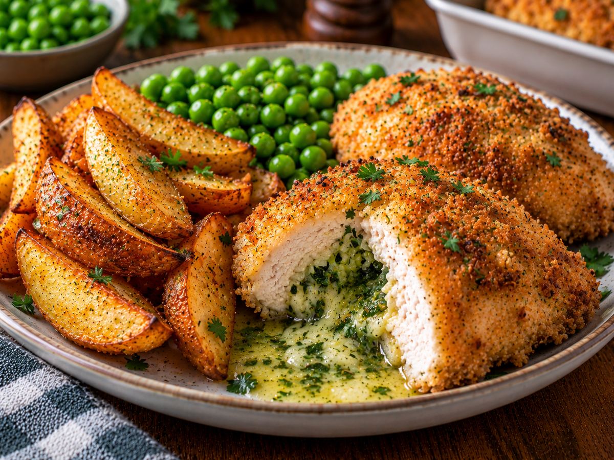 Chicken Kiev-style bakes