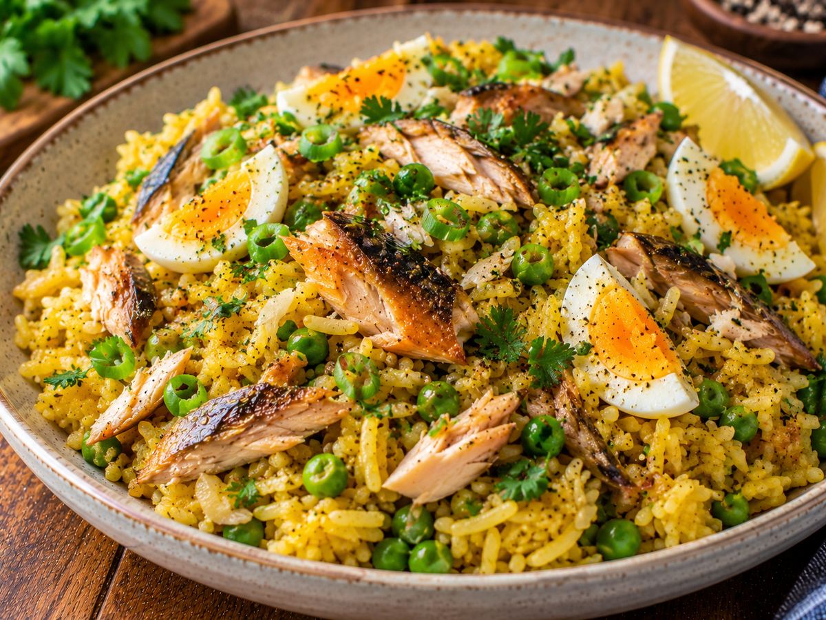 Smoked mackerel kedgeree